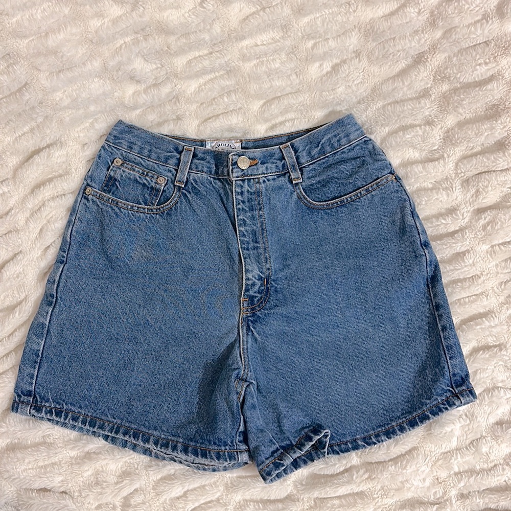MOM HIGH-WAIST JEAN SHORTS
